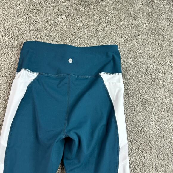 Avia Leggings Womes Small Blue White Pullon Ankle Crop Yoga Ladies 24x24 - Picture 13 of 14